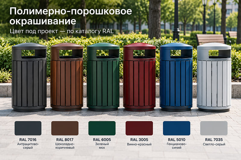 Полимерно-порошковое окрашивание — цвет под проект